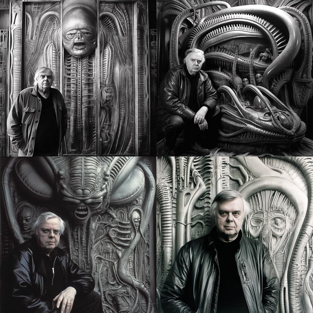 H. R. Giger style, Midjourney V5, render 1 of 4