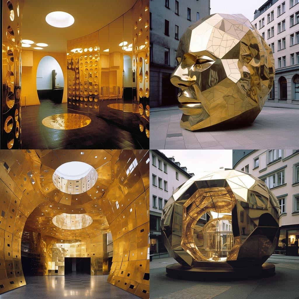 Hans Hollein style, Midjourney V5, render 1 of 4