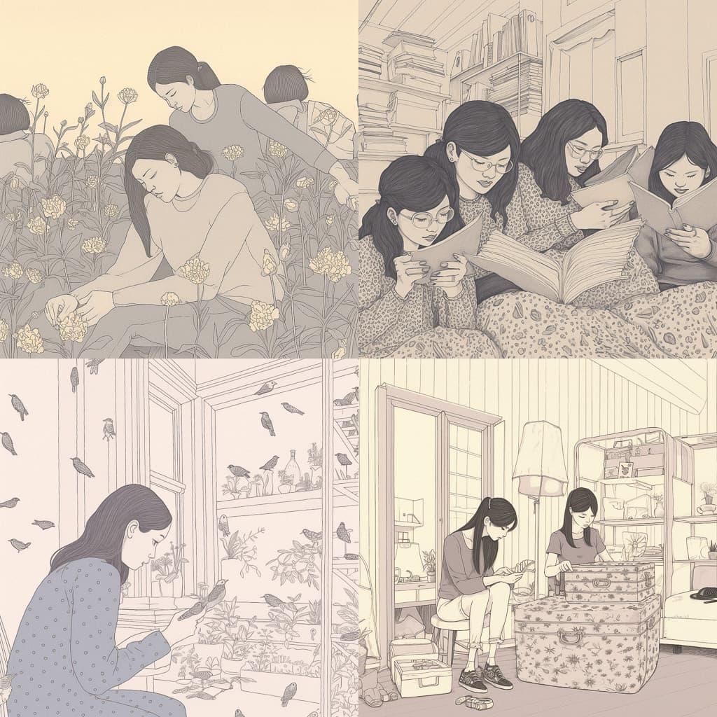 Harriet Lee-Merrion style, Midjourney V5, render 1 of 4