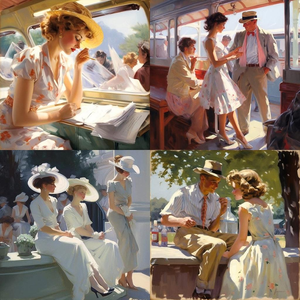 Harry Anderson style, Midjourney V5, render 1 of 4