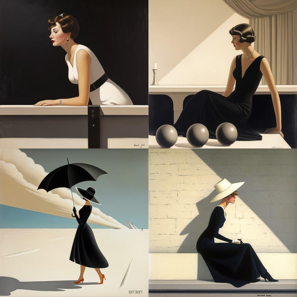 Harry Watrous style, Midjourney V5, render 1 of 4