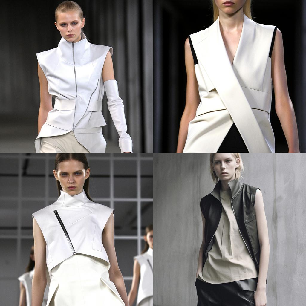 Helmut Lang style, Midjourney V5, render 1 of 4