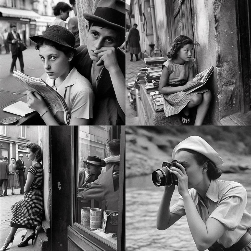 Henri Cartier-Bresson style, Midjourney V5, render 1 of 4