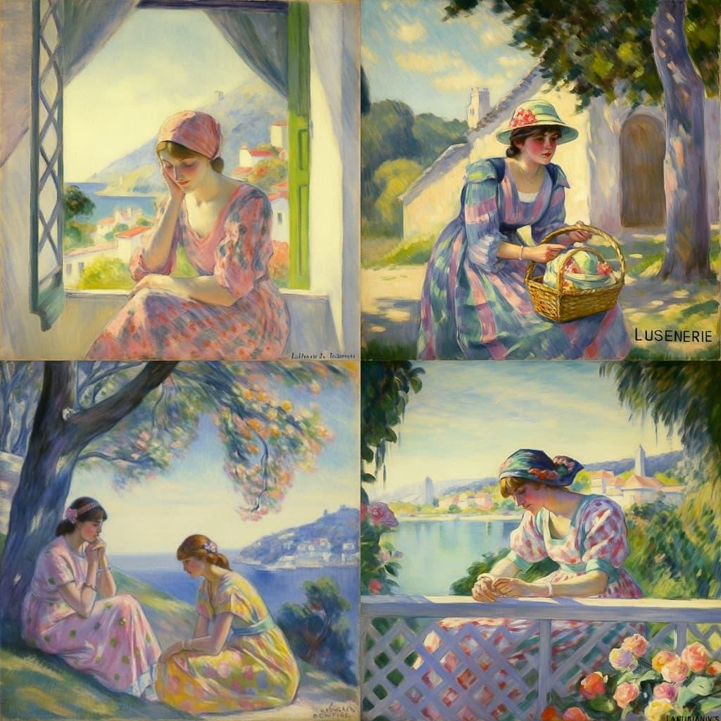 Henri Lebasque style, Midjourney V5, render 1 of 4