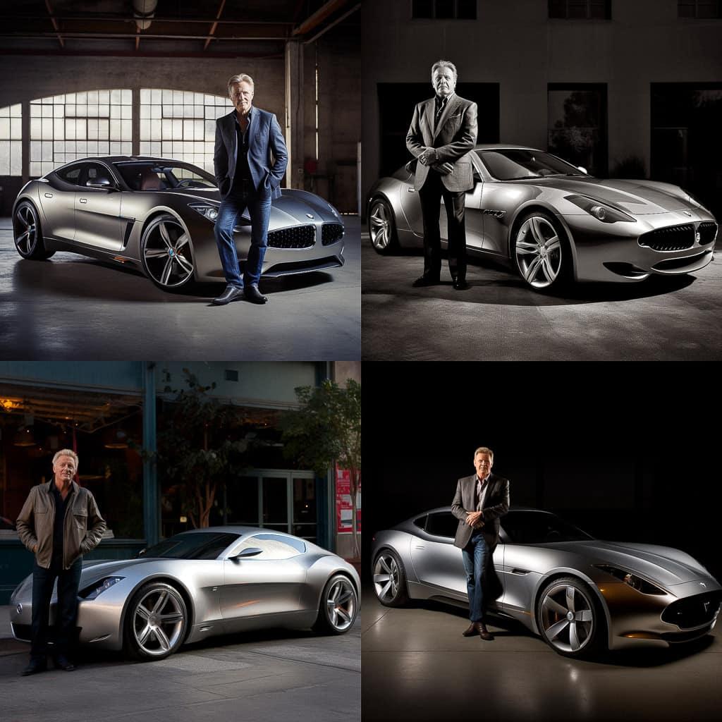 Henrik Fisker style, Midjourney V5, render 1 of 4