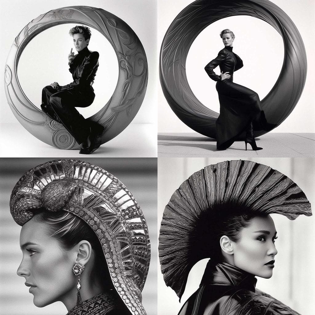Herb Ritts style, Midjourney V5, render 1 of 4