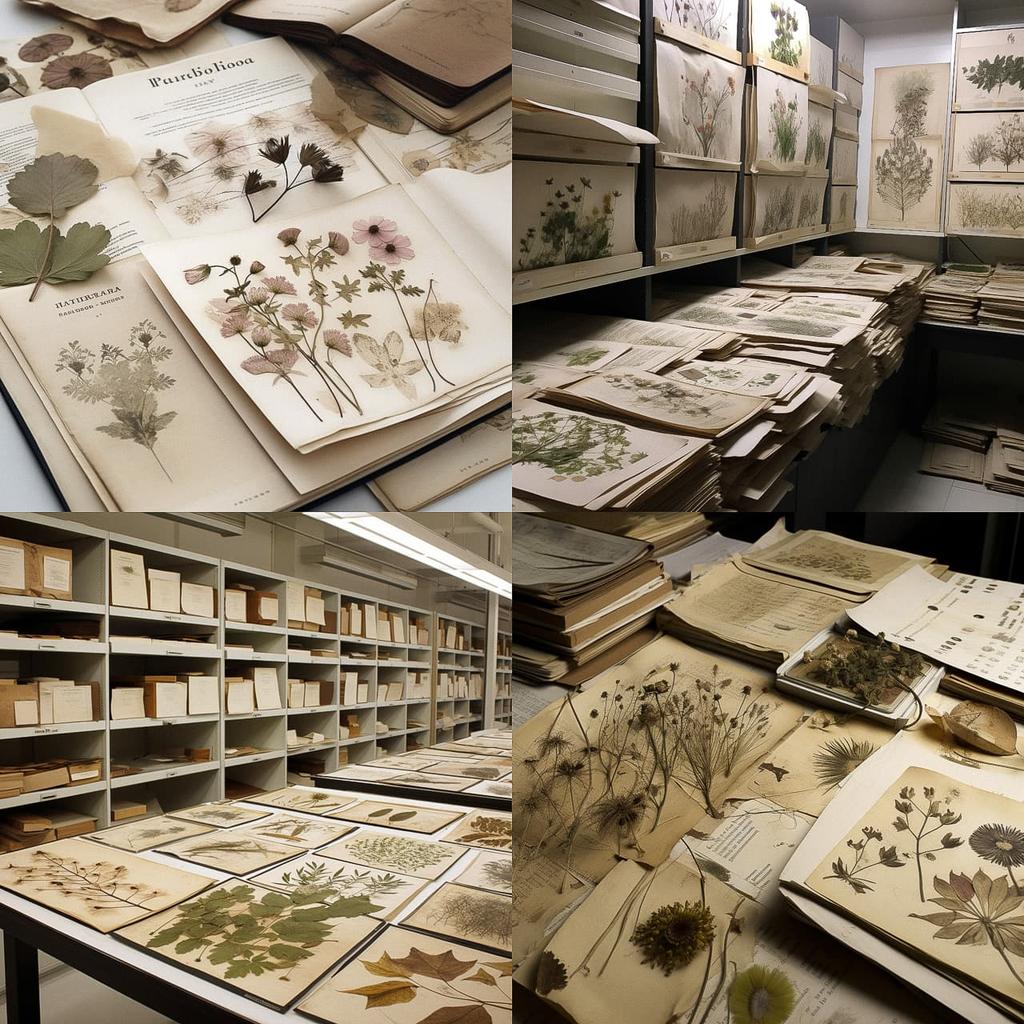 Herbarium style, Midjourney V5, render 1 of 4