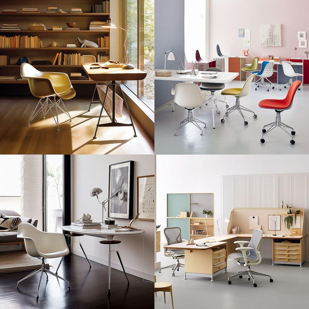 Herman Miller style, Midjourney V5, render 1 of 4