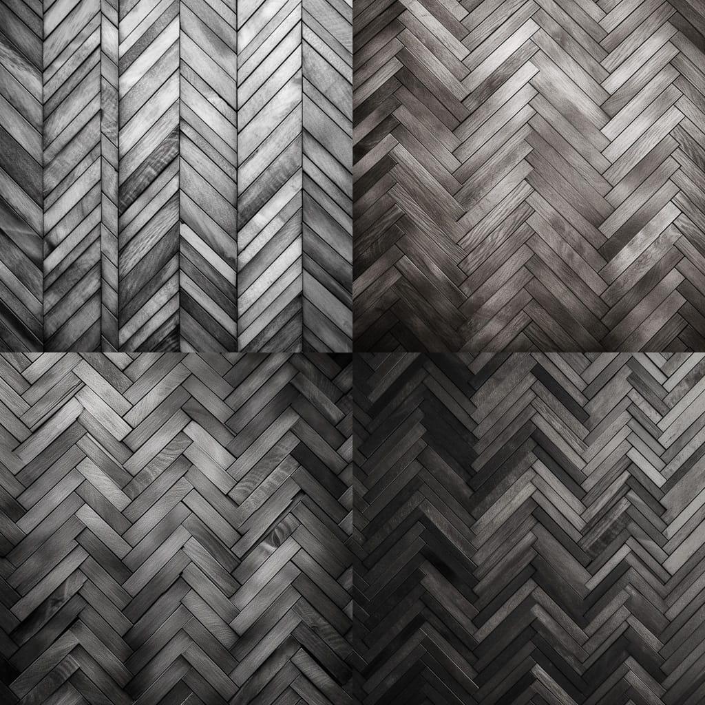 Herringbone texture style, Midjourney V5, render 1 of 4