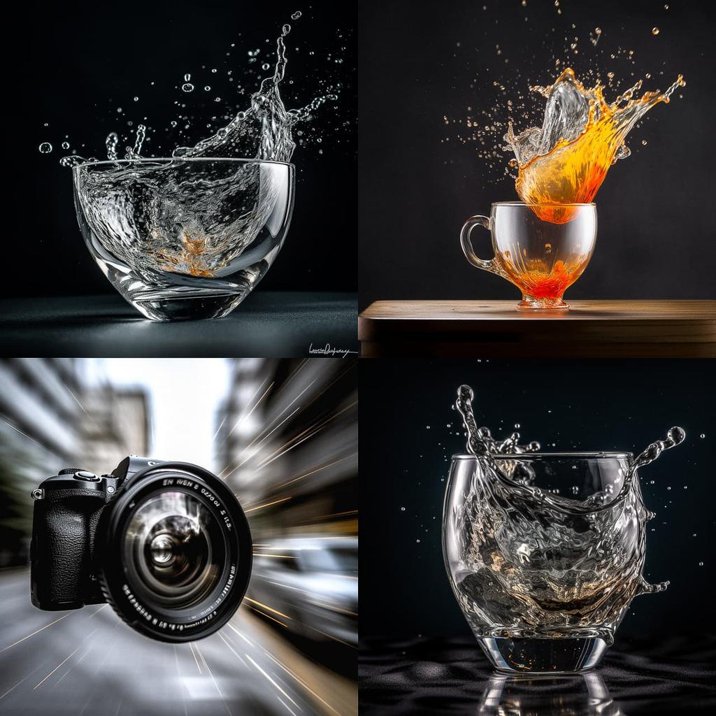 High shutter speed style, Midjourney V5, render 1 of 4