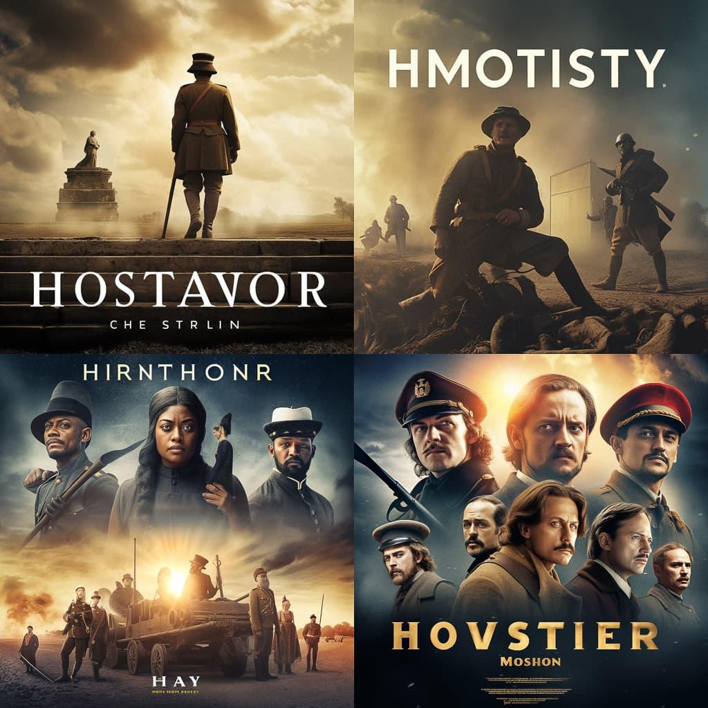 History movie style, Midjourney V5, render 1 of 4