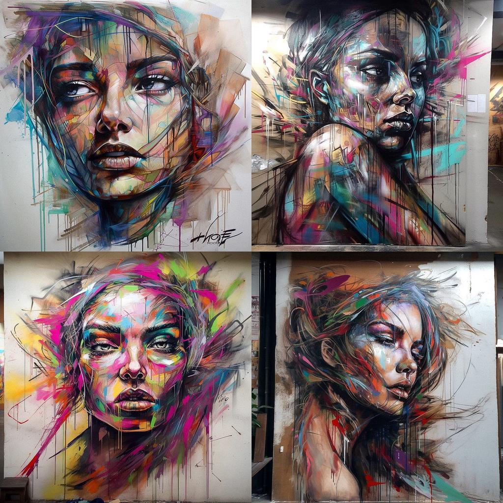 Hopare style, Midjourney V5, render 1 of 4