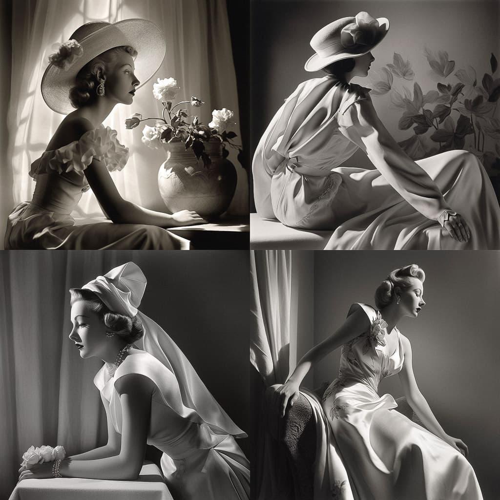 Horst P. Horst style, Midjourney V5, render 1 of 4