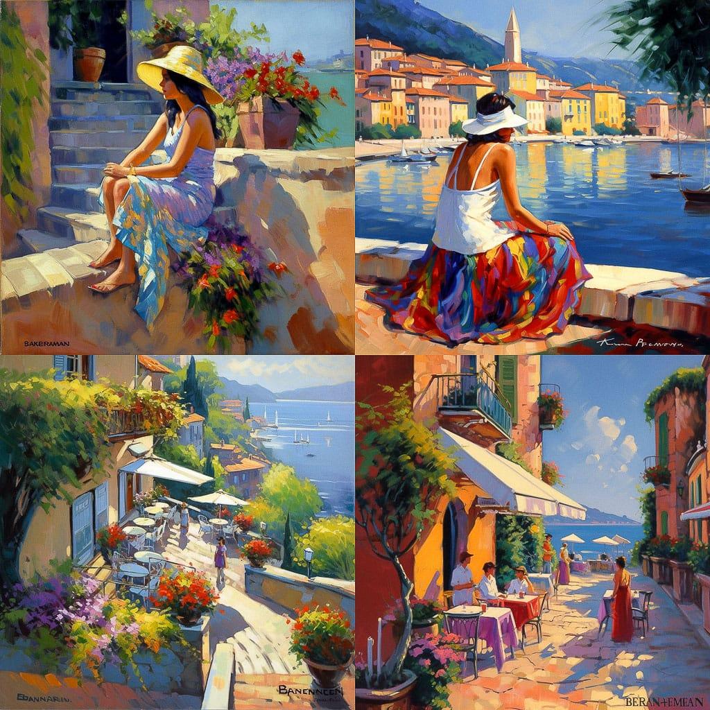 Howard Behrens style, Midjourney V5, render 1 of 4