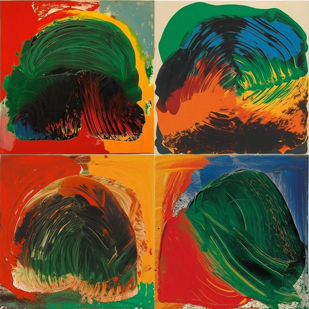 Howard Hodgkin style, Midjourney V5, render 1 of 4