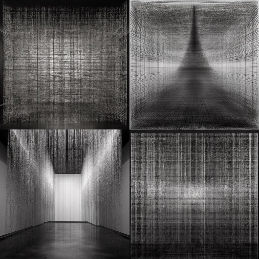 Idris Khan style, Midjourney V5, render 1 of 4