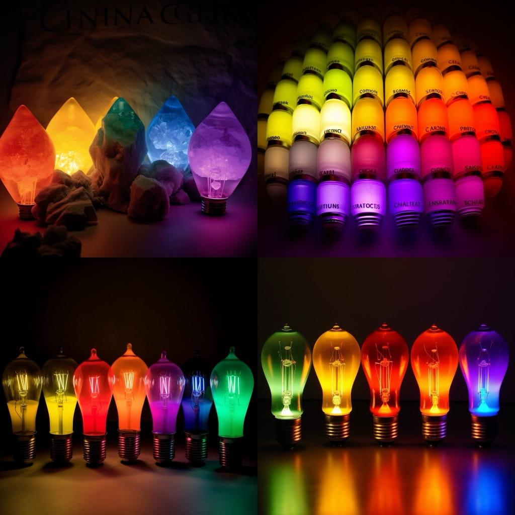 Incandescent colors style, Midjourney V5, render 1 of 4
