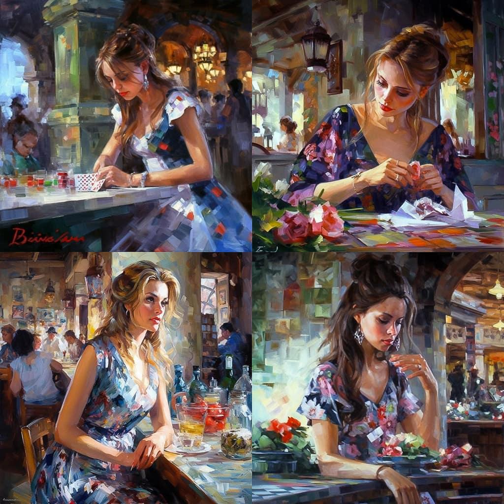 Inessa Garmash style, Midjourney V5, render 1 of 4