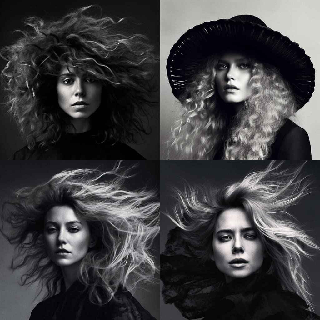 Inez and Vinoodh style, Midjourney V5, render 1 of 4