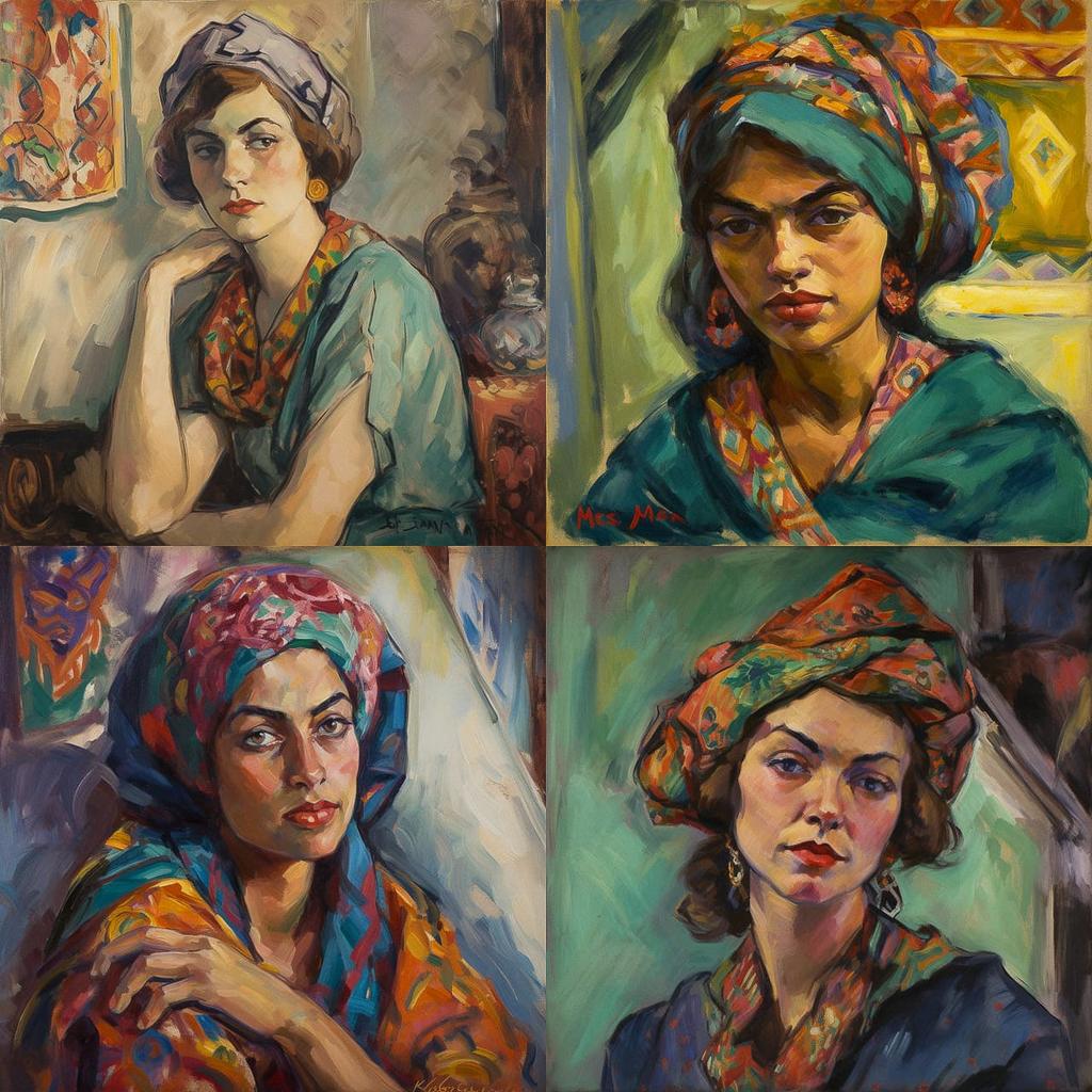 Irma Stern style, Midjourney V5, render 1 of 4