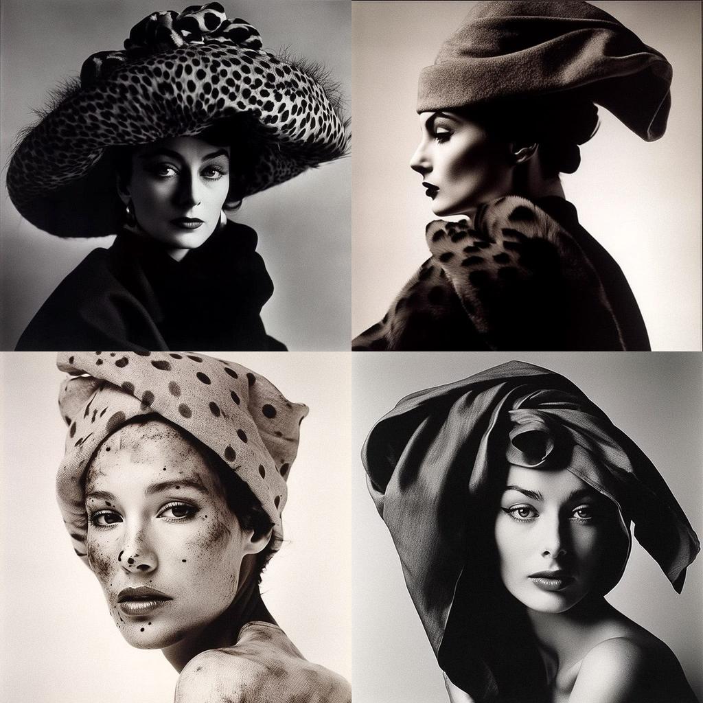 Irving Penn style, Midjourney V5, render 1 of 4