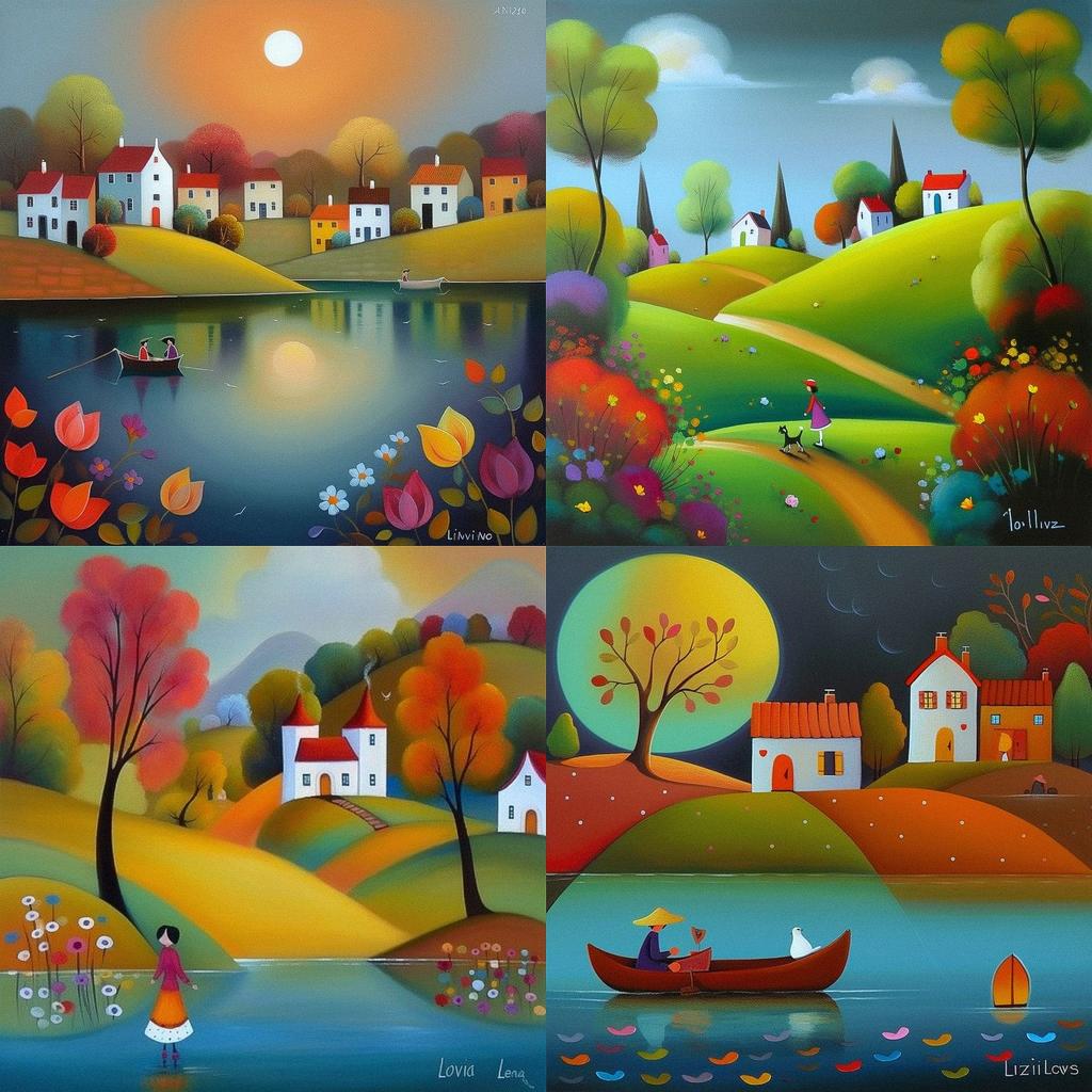 Iwona Lifsches style, Midjourney V5, render 1 of 4