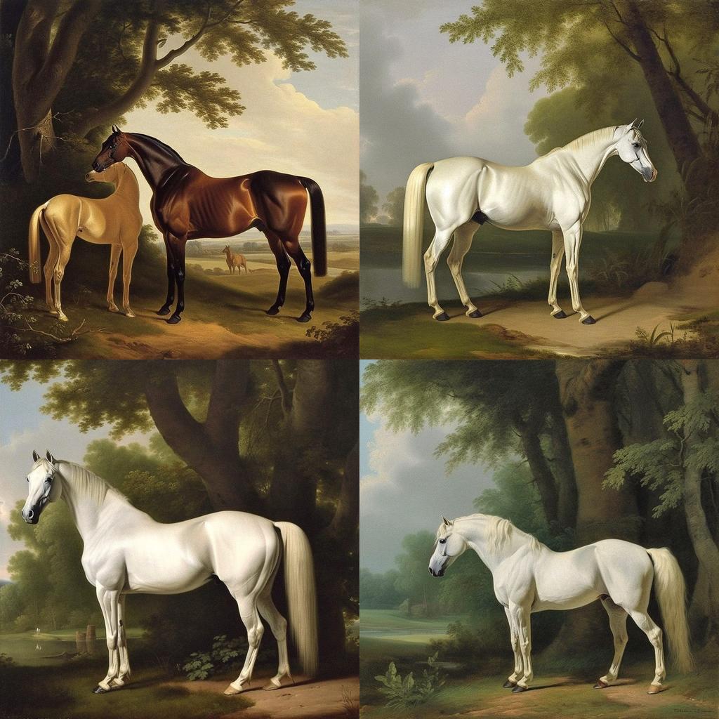 Jacques-Laurent Agasse style, Midjourney V5, render 1 of 4