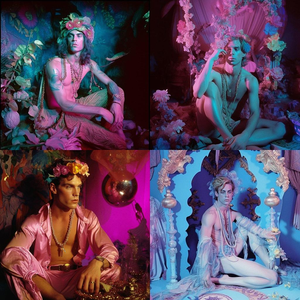 James Bidgood style, Midjourney V5, render 1 of 4