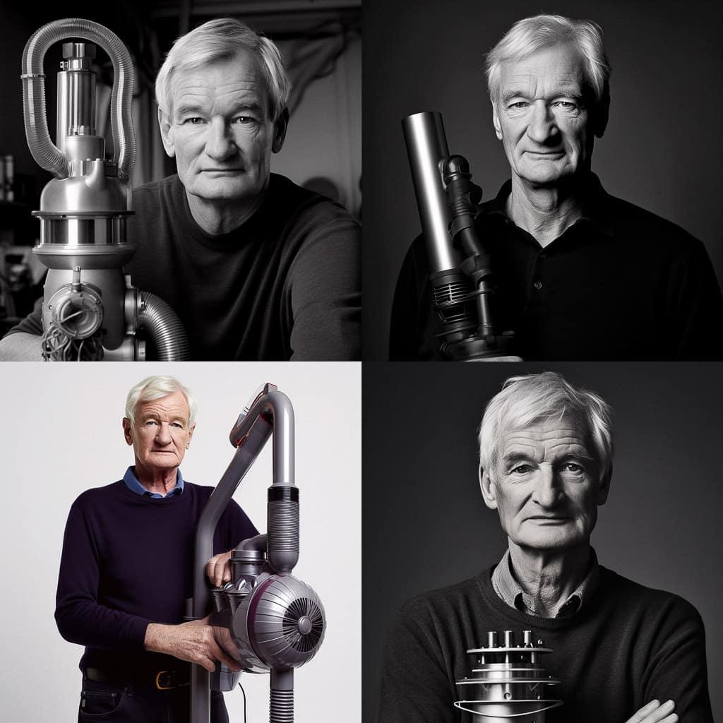 James Dyson style, Midjourney V5, render 1 of 4