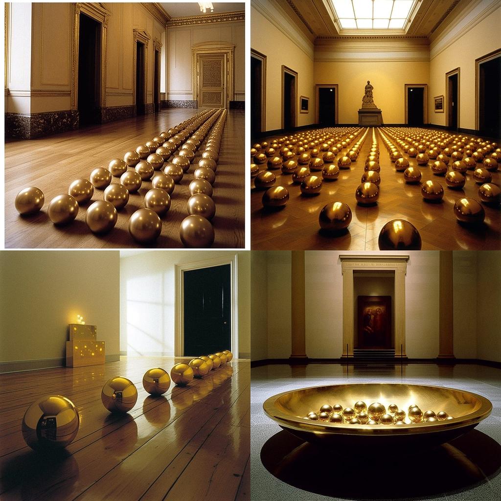 James Lee Byars style, Midjourney V5, render 1 of 4