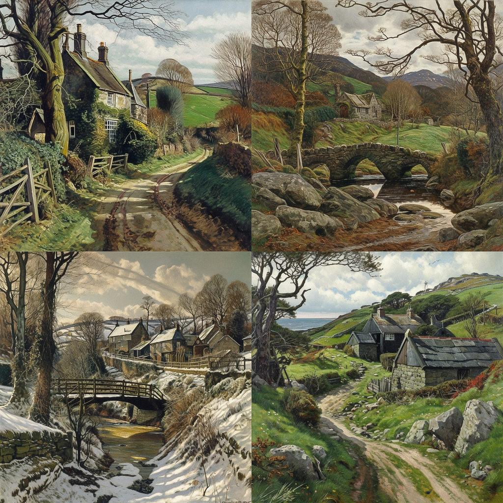 James McIntosh Patrick style, Midjourney V5, render 1 of 4