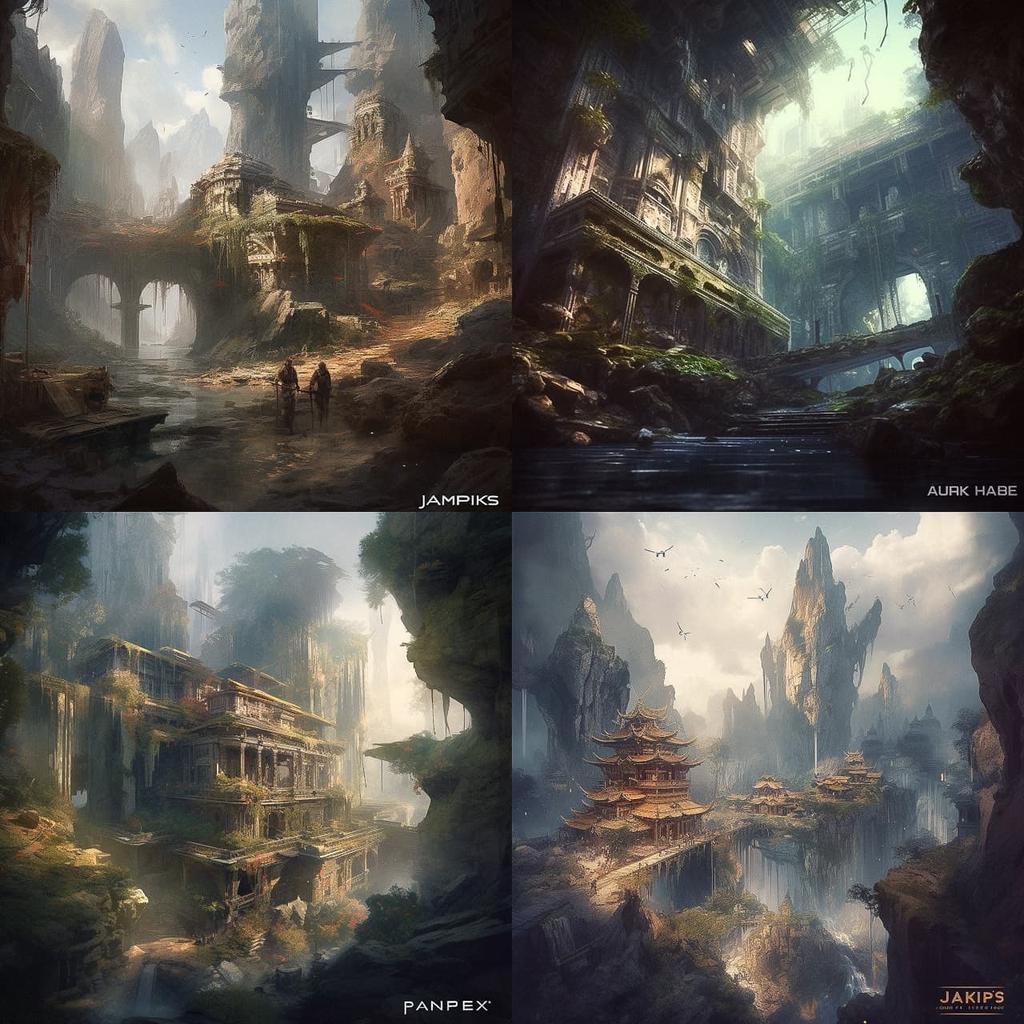 James Paick style, Midjourney V5, render 1 of 4