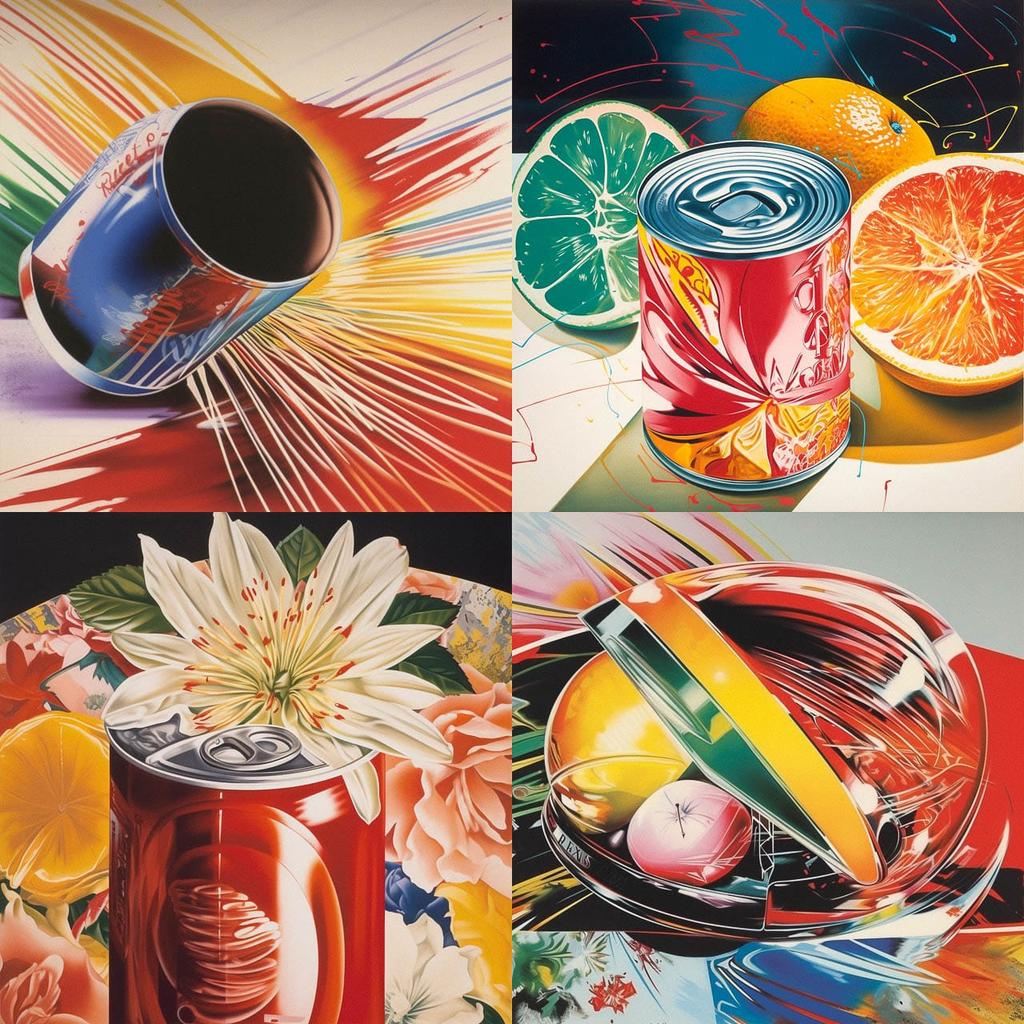James Rosenquist style, Midjourney V5, render 1 of 4