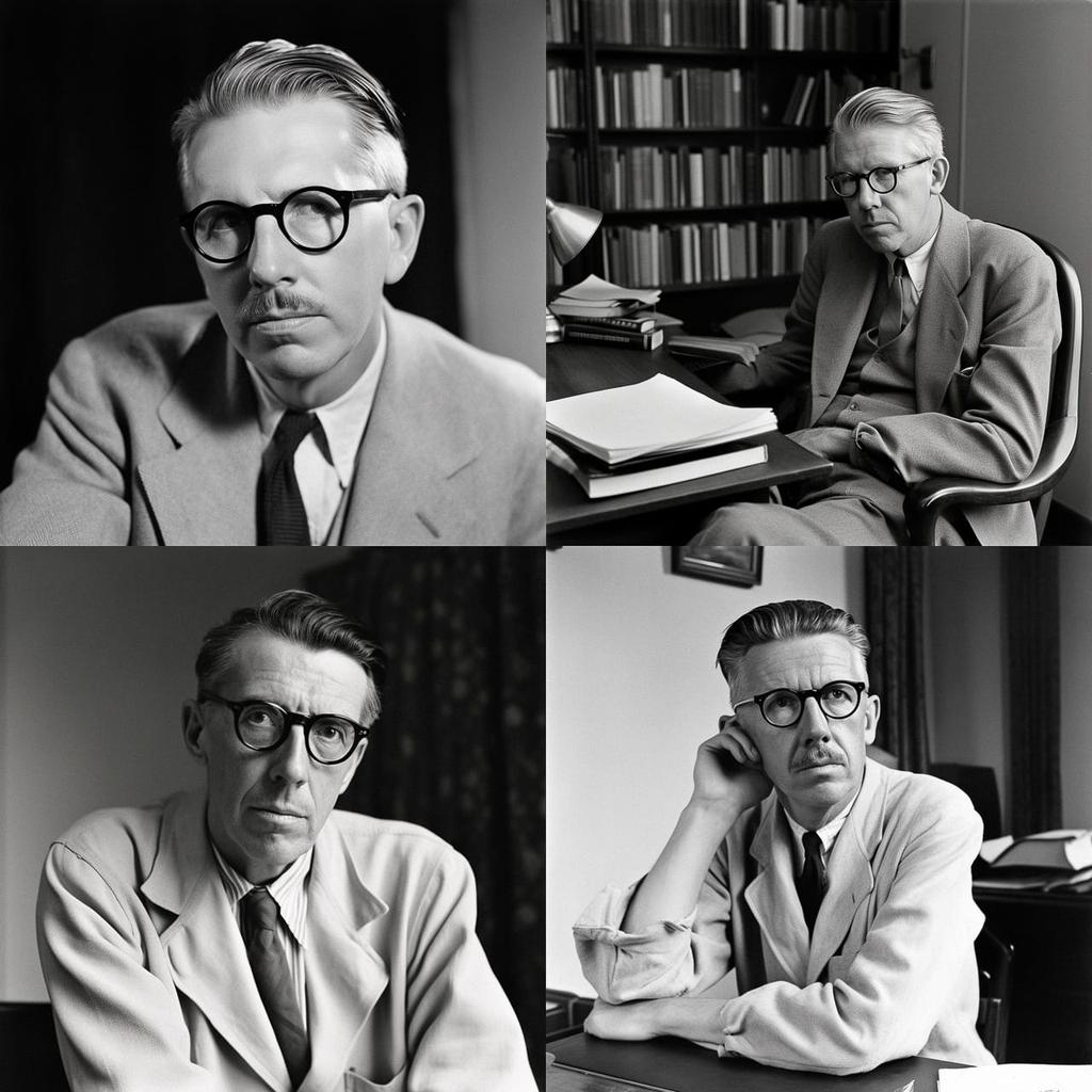 James Thurber style, Midjourney V5, render 1 of 4