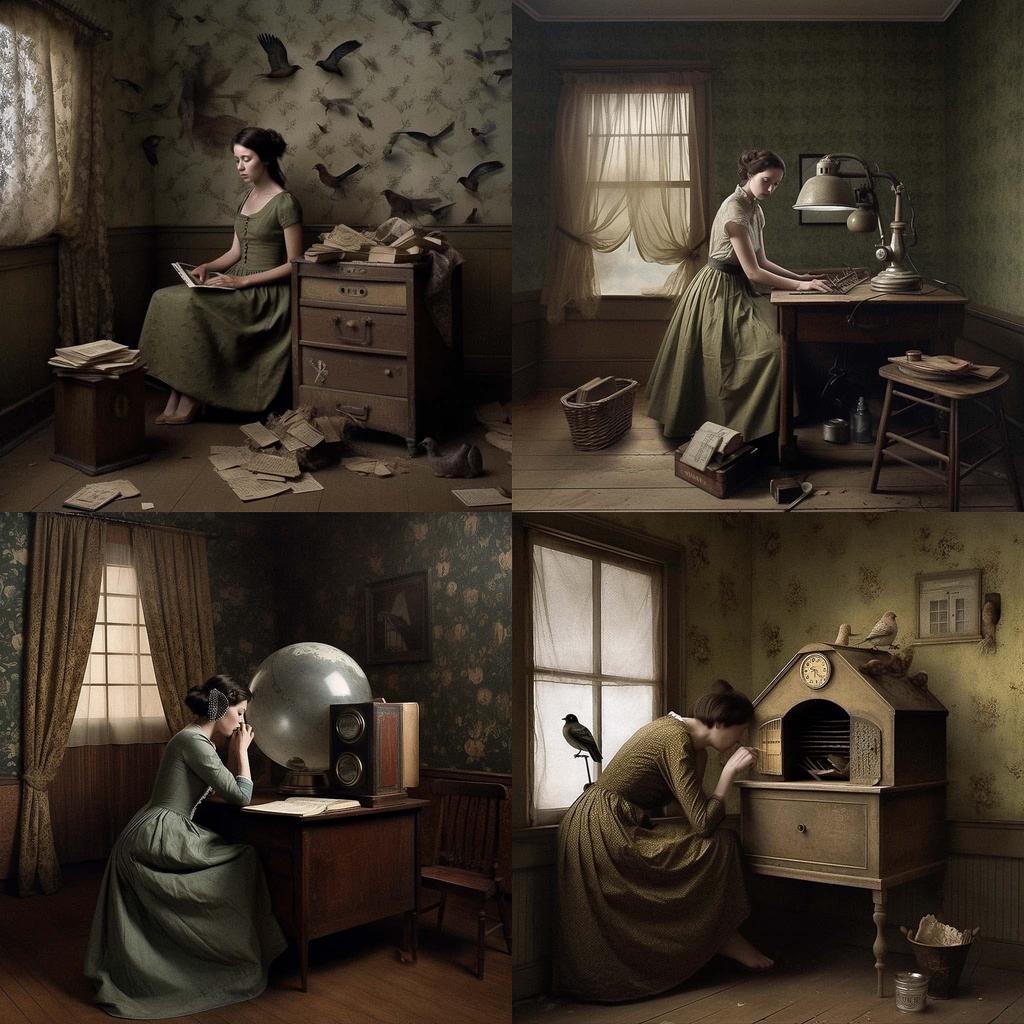 Jamie Baldridge style, Midjourney V5, render 1 of 4