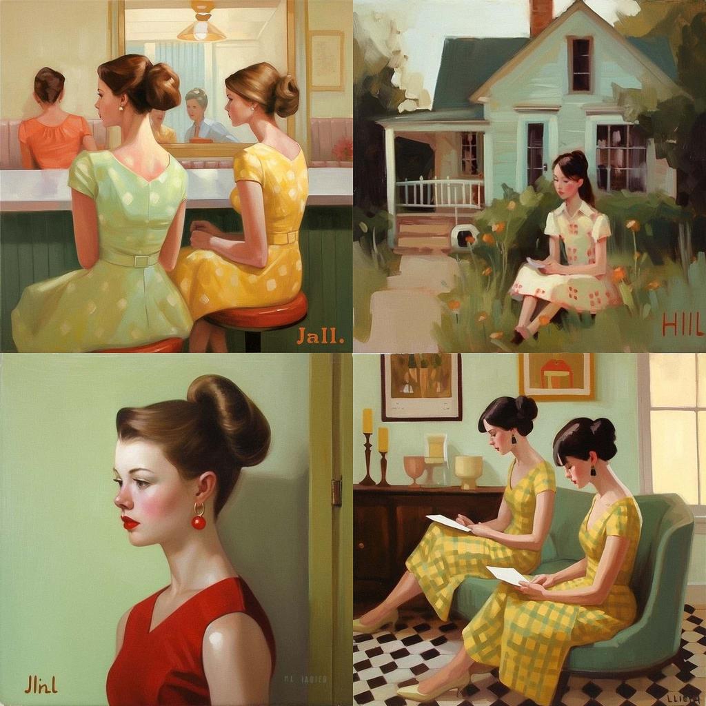 Janet Hill style, Midjourney V5, render 1 of 4