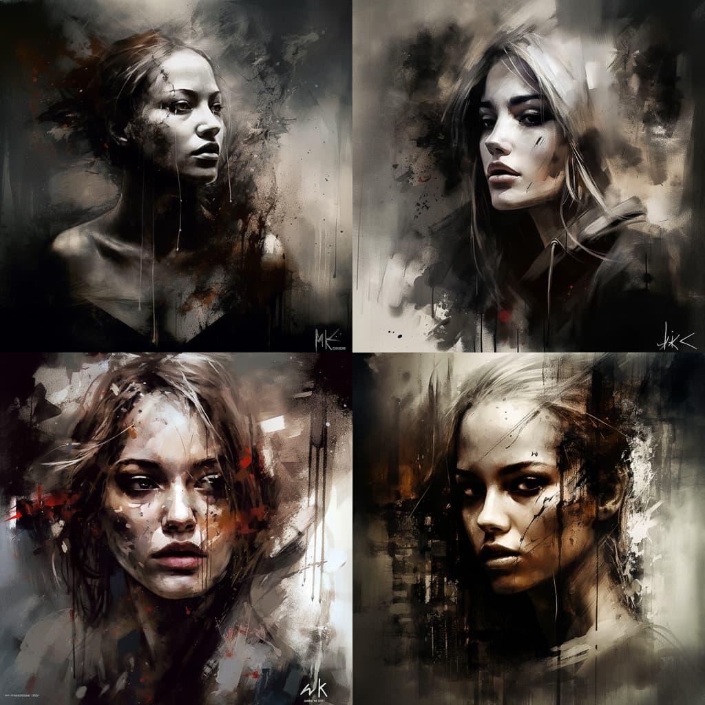 Jarek Kubicki style, Midjourney V5, render 1 of 4