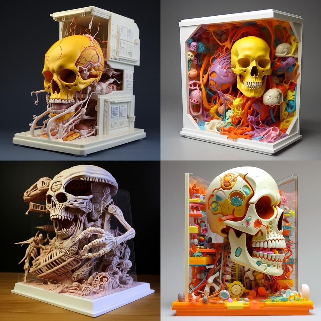 Jason Freeny style, Midjourney V5, render 1 of 4