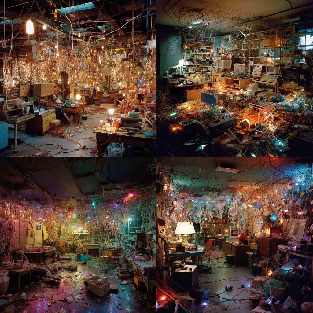 Jason Rhoades style, Midjourney V5, render 1 of 4