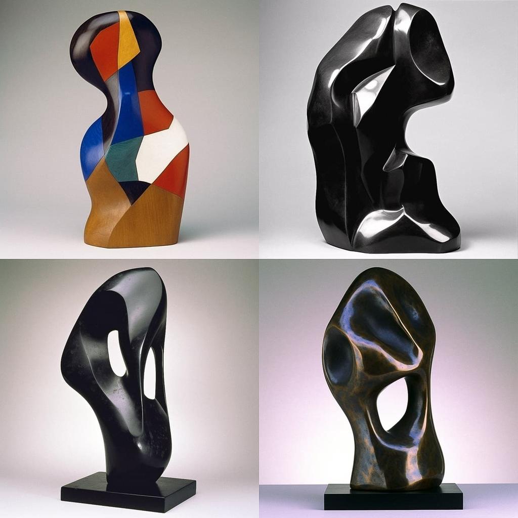 Jean Arp style, Midjourney V5, render 1 of 4