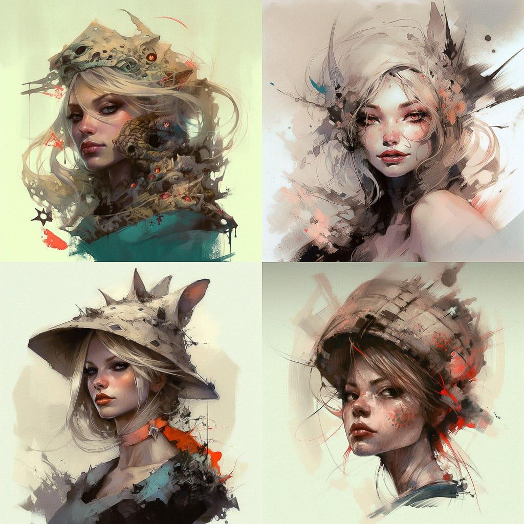 Jean-Sebastien Rossbach style, Midjourney V5, render 1 of 4