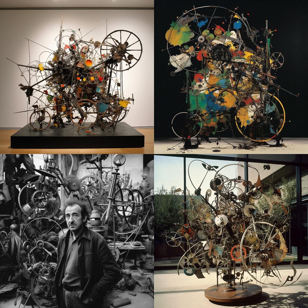Jean Tinguely style, Midjourney V5, render 1 of 4