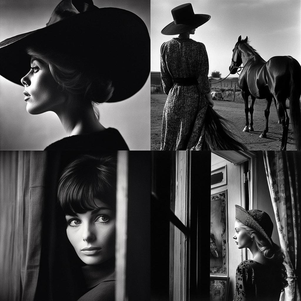 Jeanloup Sieff style, Midjourney V5, render 1 of 4