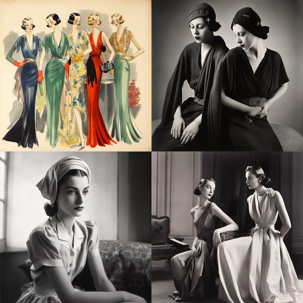 Jeanne Lanvin style, Midjourney V5, render 1 of 4