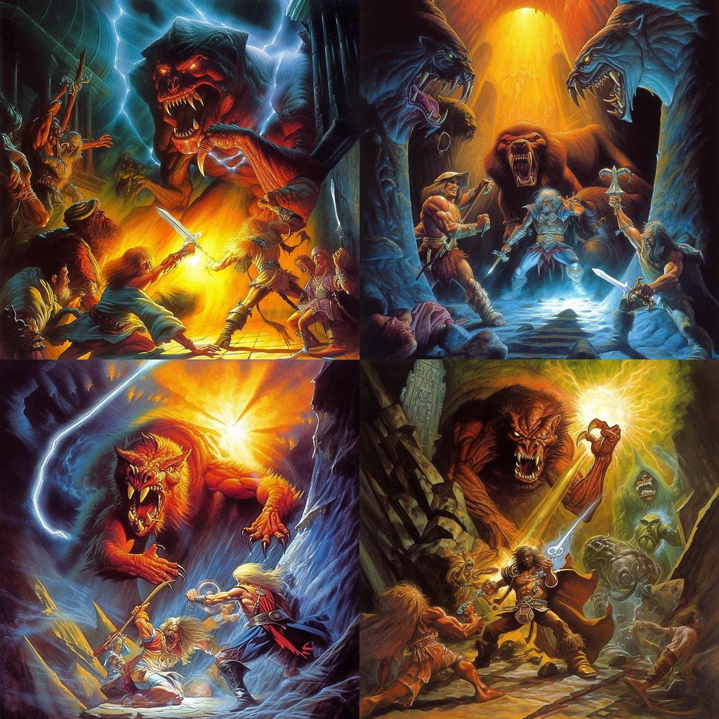 Jeff Easley style, Midjourney V5, render 1 of 4