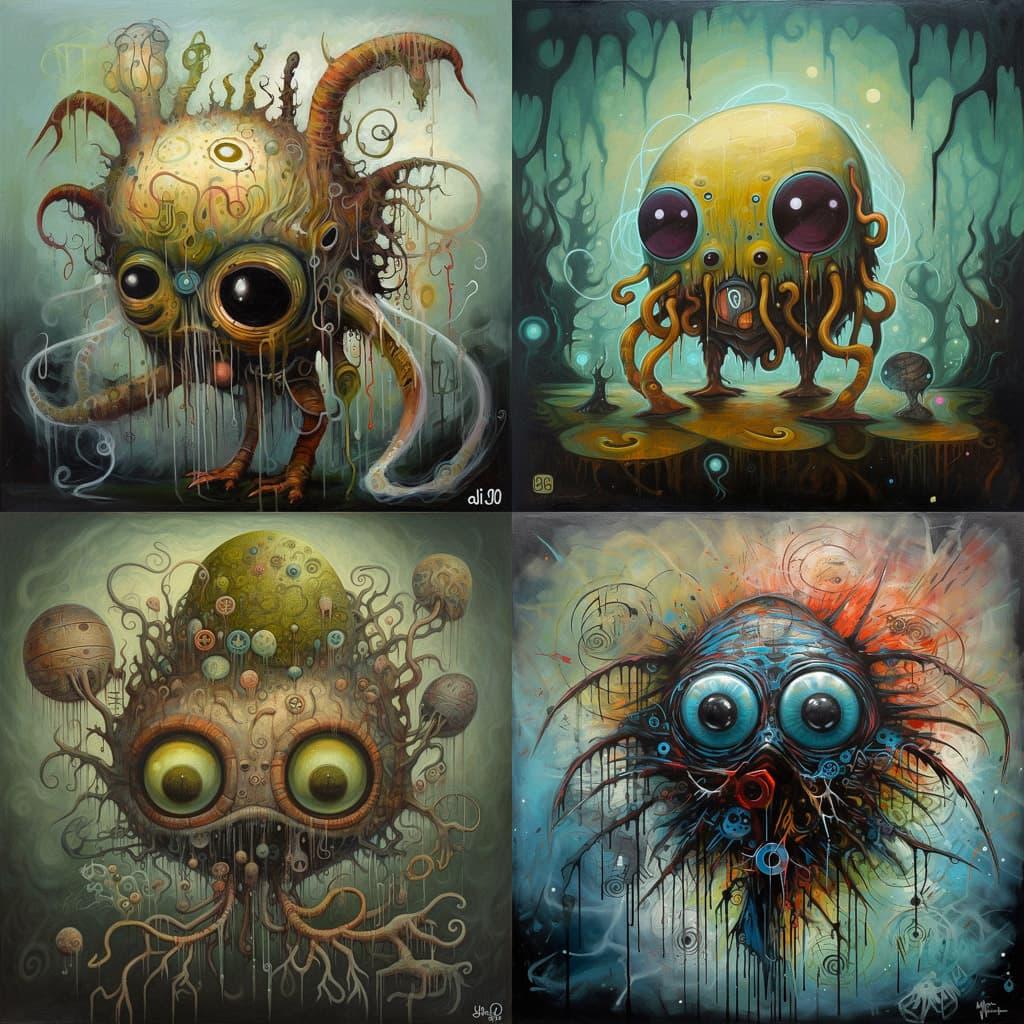 Jeff Soto style, Midjourney V5, render 1 of 4