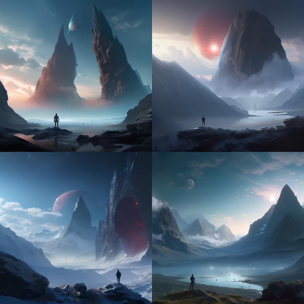 Jessica Rossier style, Midjourney V5, render 1 of 4