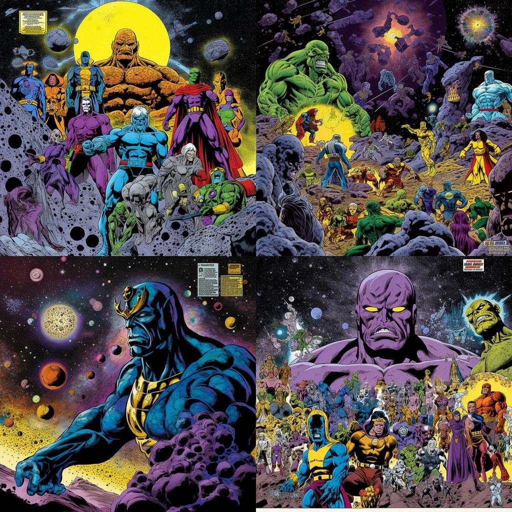 Jim Starlin style, Midjourney V5, render 1 of 4