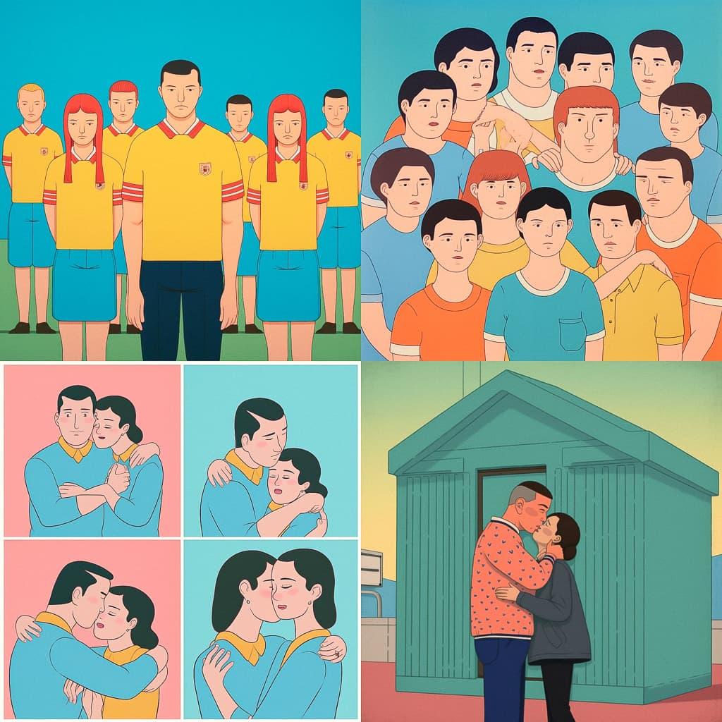 Joan Cornella style, Midjourney V5, render 1 of 4