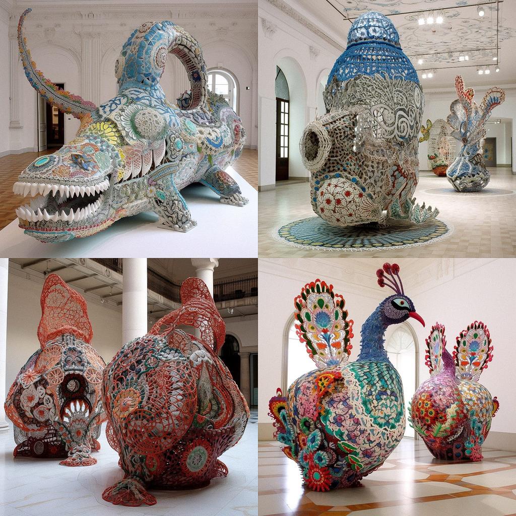 Joana Vasconcelos style, Midjourney V5, render 1 of 4